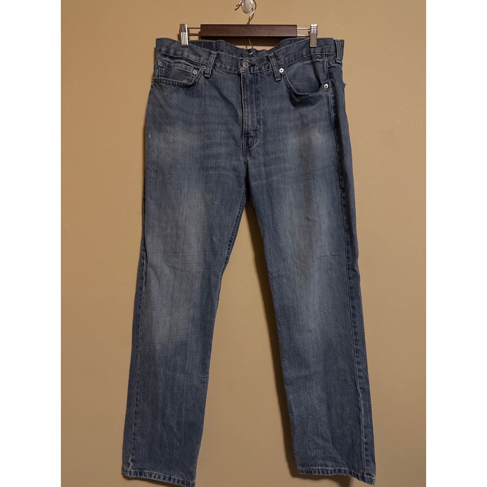 Levis‎ 514 Straight Fit Mens Jeans 36x30 Medium Wash Blue Denim Pants 00514-0402